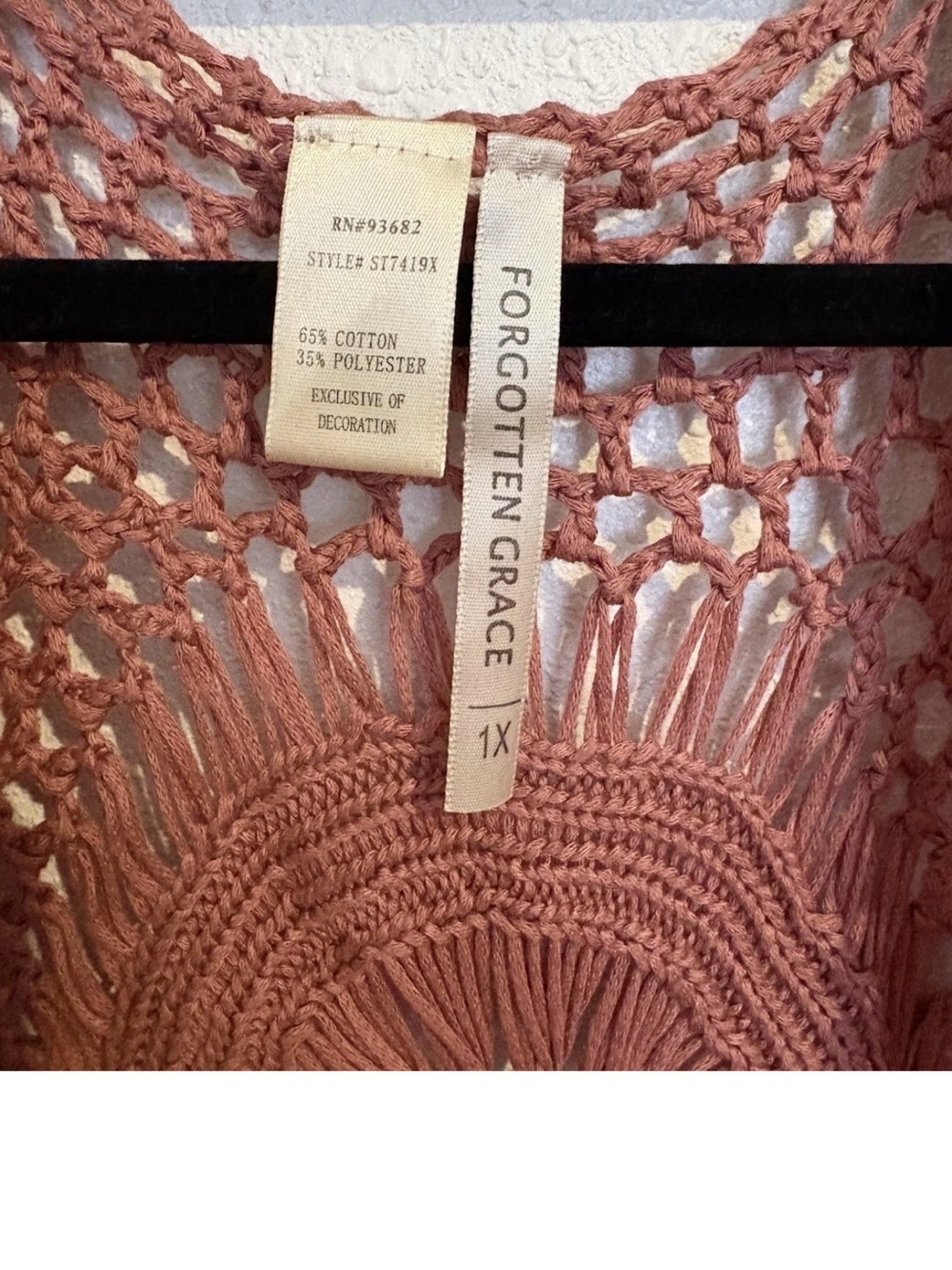 Forgotten Grace Dusty Pink, Festival, Kimono One Size-1X #1213CL - Picture 5 of 6